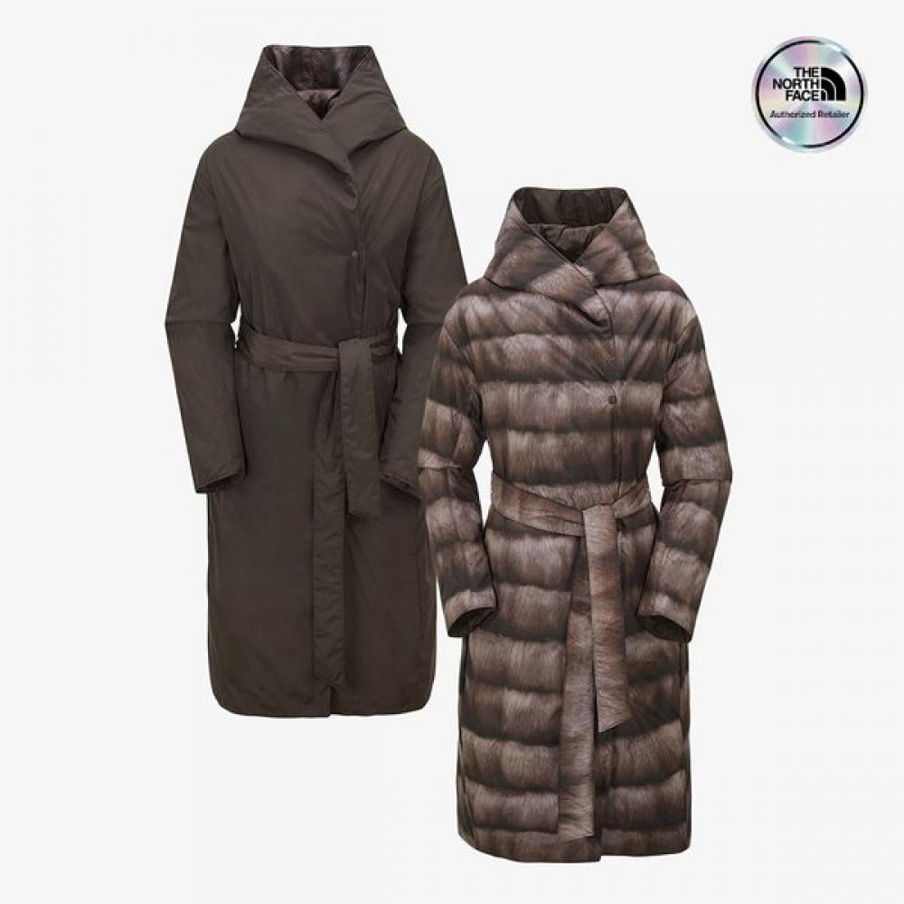 The North Face Women S reverSible Camel Padding Coat Nc3np80a BROWN/085