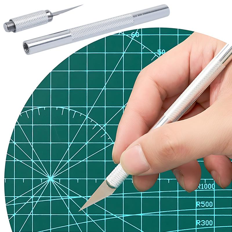 Handicraft Slicing Tools A4 A5 Sized Cutting Pad Carving Knife with Blades Gridded Design Acrylic Rulers DIY Craft Lovers QC-ZYF