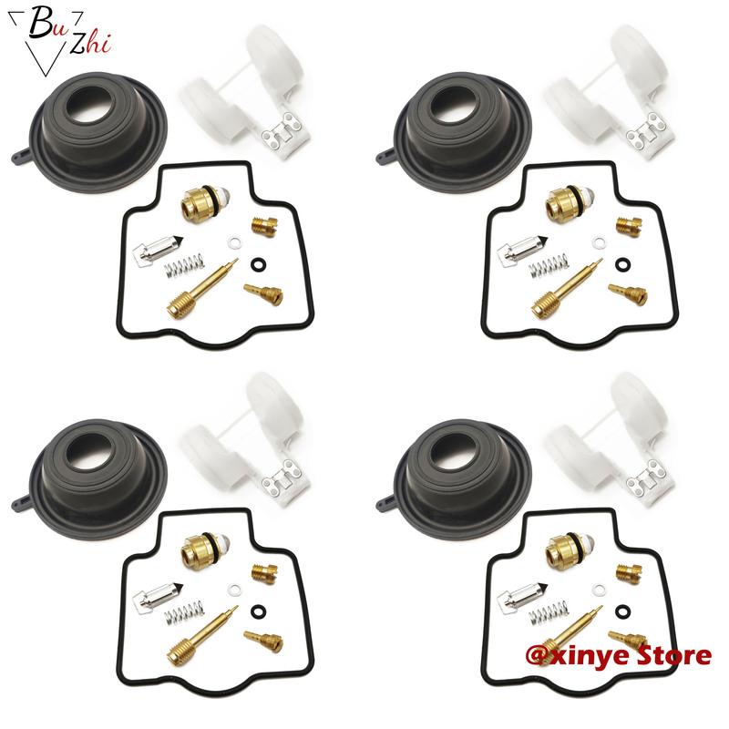 Motorcycle carburetor repair kit oil cup float for Kawasaki ZXR400 ZX400L ZXR400L 1991-1999 ZX400 ZXR ZX 400 L 400L 4pcs