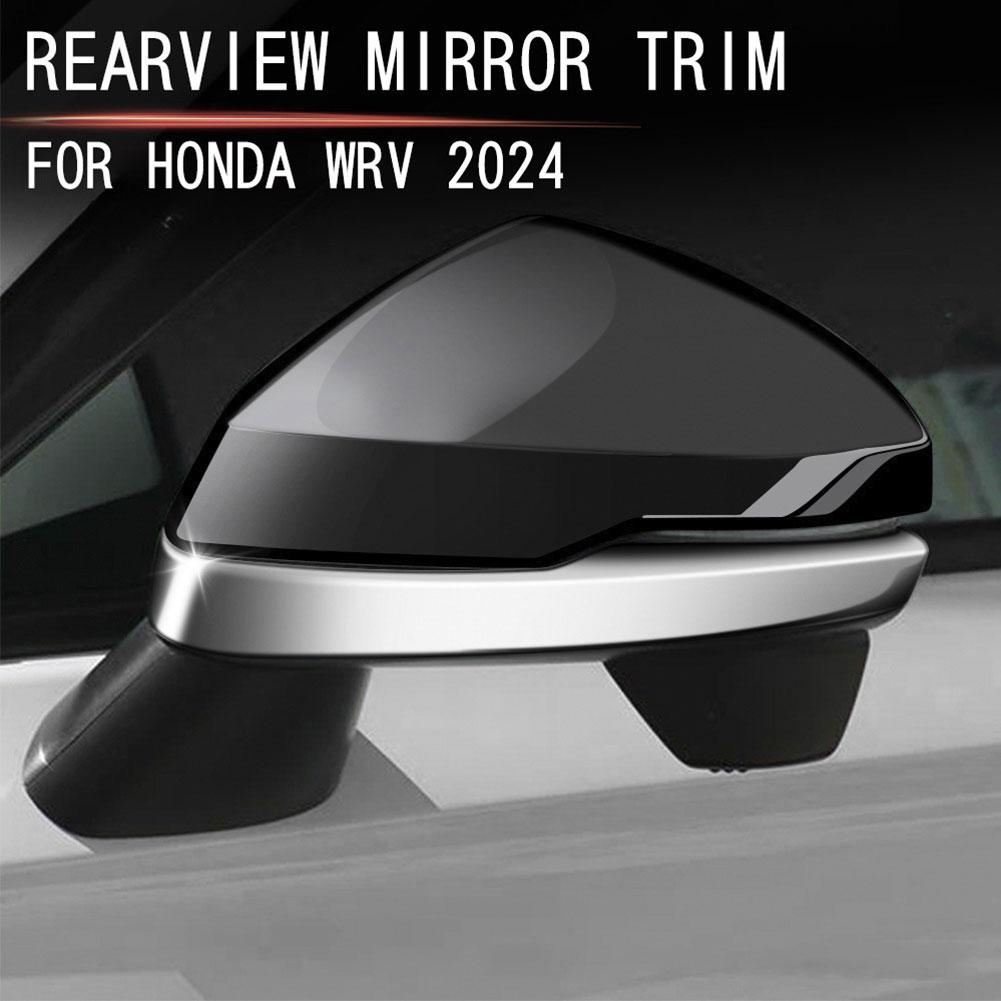 For 2024 Honda WR-V WRV DG5 Series Car Side Rearview Mirror Cover Cap Trim Reverse Mirror Reflective StripCar Accessories