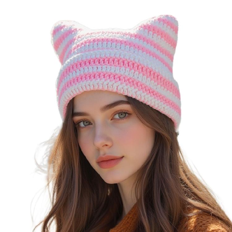 Einzigartige gestrickte Teufelshüte Minimalistische tragbare Hüte Atmungsaktive modische Hüte für Freizeit-Outfits und Treffen