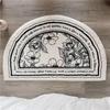 French Style Retro Floor Mat Non Slip Soft Area Rug For Bathroom Bedroom Living Room Home Decor