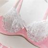 Trendy Lace See-Through Mesh Bra with Underwire - Hot Selling 5-Piece Set