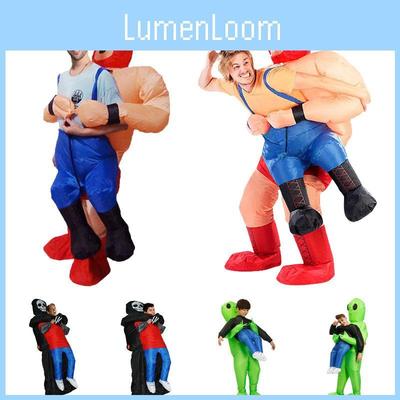 Simpatico Costume Gonfiabile da Et Costume da Wrestler per Divertimento alla Festa di Halloween