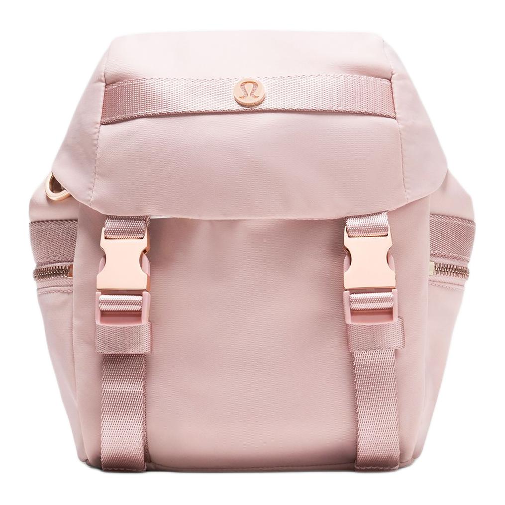 Lululemon 3L Wunderlust Mini Backpack With Silver Metal Logo And Buckle Closure Women backpack Pink LU9CG7S-071680 Pink 19290₽