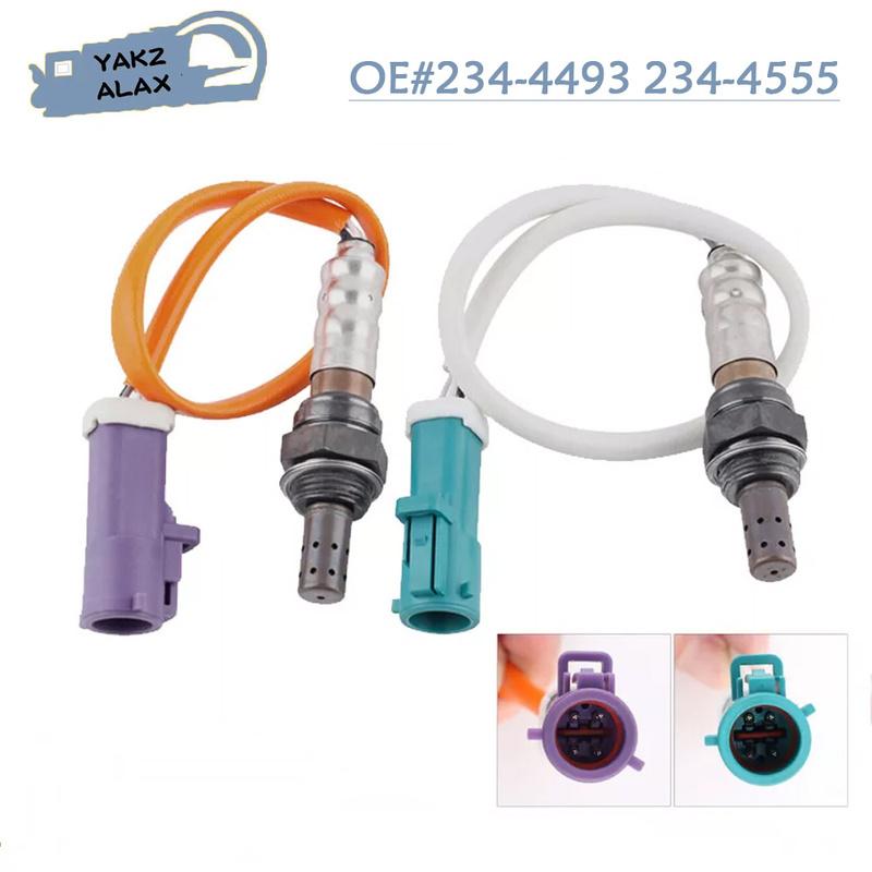 Oxygen Sensor for Ford Fiesta 1.6L 2011- 2Pcs Upstream Downstream 4Wires Front Rear Lambda 234-4493 234-4555 Car Accessories
