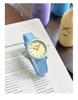 High-End Cream Canvas Strap Quartz Watch - Korean Style Fashion for Girls