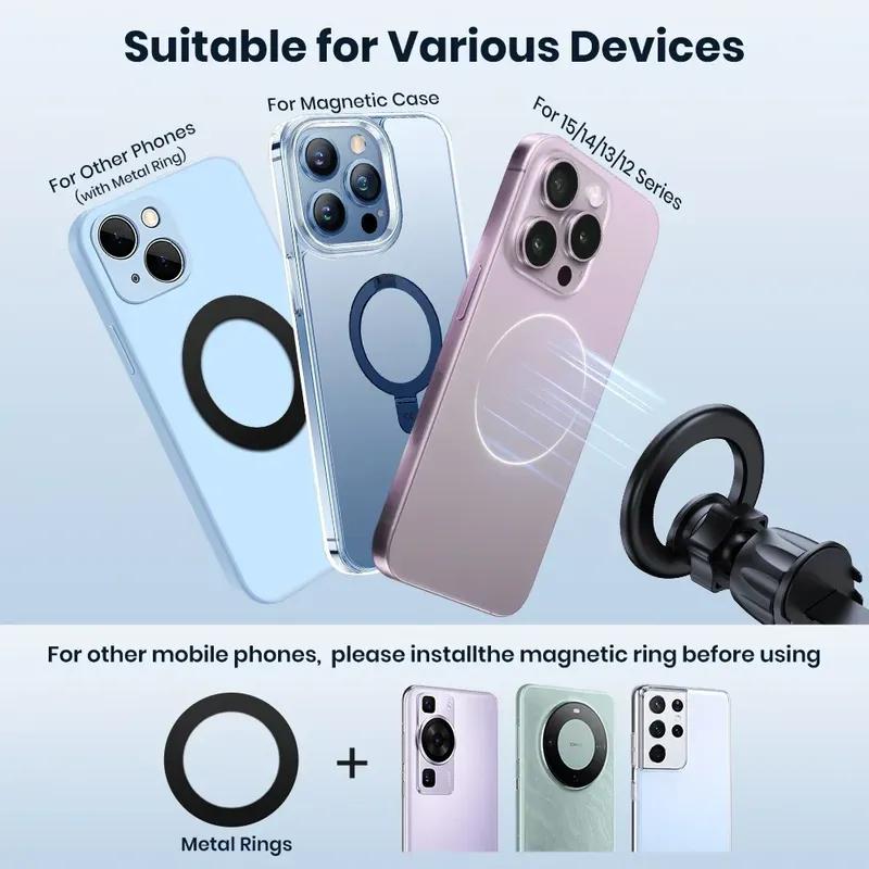 TOPK Autohandyhalter Handyhalter Auto 20 Magnete 360° drehbar Lüftungsschlitz Mag-Safe Halterung für iPhone 15 14 13 12 Pro Max