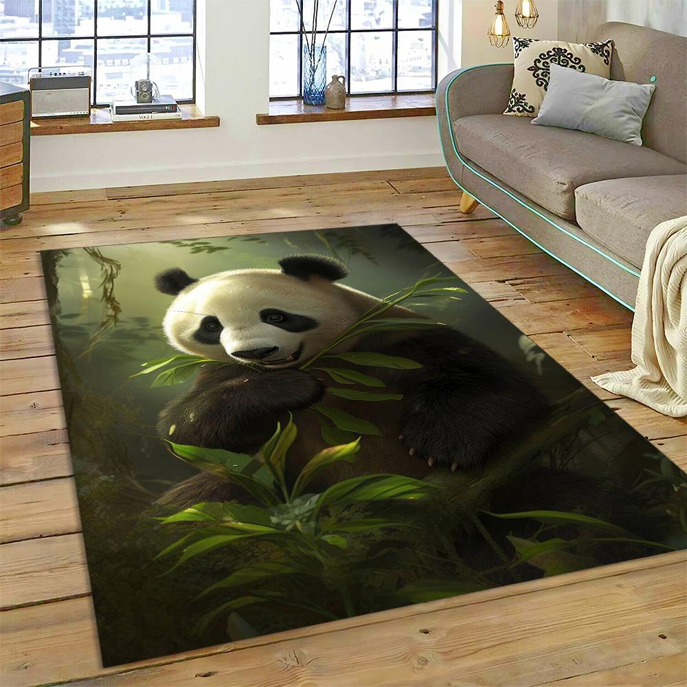 

Cute Dream Panda Animal Cartoon Carpet Rug for Home Living Room Bedroom Sofa Doormat Decor,Kids Play Area Rug Non-slip Floor Mat 40x60cm