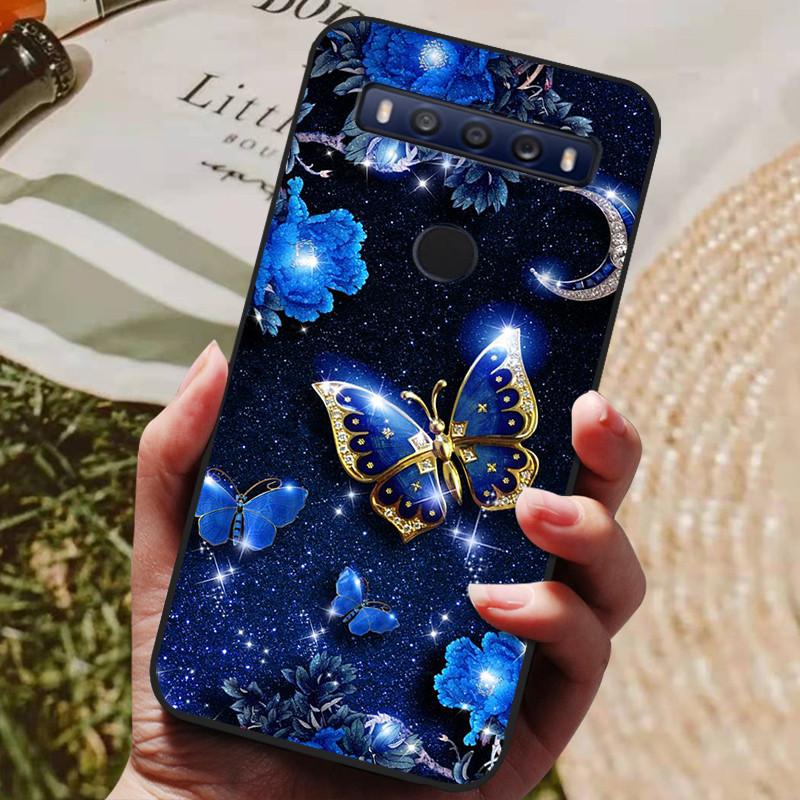 For TCL 10 SE Case Black TPU Silicon Shell For TCL 10SE Phone Cover Tcl 10se Cases T766H T766J T766U T766A Fundas Bumper Marble