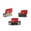 Red Handle 1/8 1/4 3/8 1/2 BSP Female Male 304 Stainless Steel Sanitary Mini Ball Valve Homebrew Food Grade