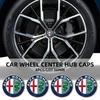 Car Wheel Hub Cover Cap Sticker Rim Decal Tire Center Emblem For Alfa Romeo giulia stelvio giulietta 159 147 156 166 Accessories