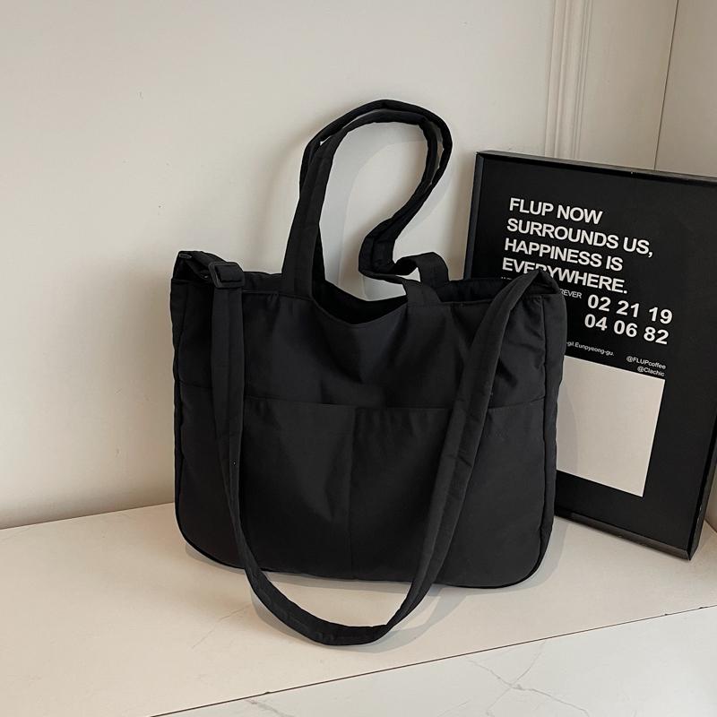 

Женская сумка-тоут большой емкости для студентов, сумка через плечо чёрный