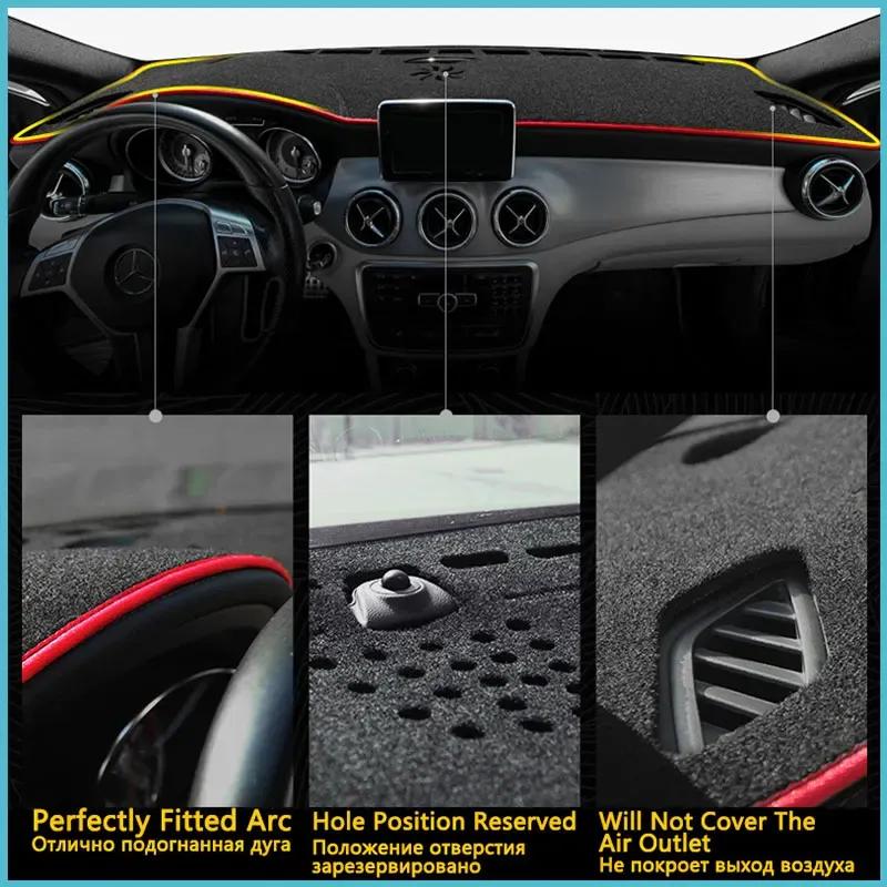 For Mercedes Benz S Class W220 1999-2006 Dashboard Mat Rug Cover Anti-slip Cushion Protective Avoid Light Sunshade Accessories