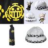 Exquisites One Piece Trafalgar Law Cosplay Kostümset mit Mantel, Hose und Hut