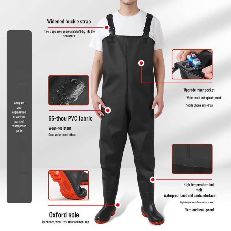 Shenglin Men s PVC Wading Pants 42