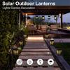 Solar Garden Lantern, Waterproof Outdoor Table Lamp, LED Decorative Hanging Lights For Patio, Yard, Landscape