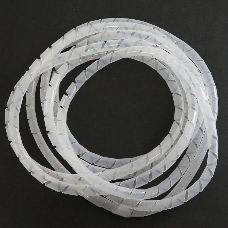 PE 4/5/6/8/10/12/14/16 /18 To 30mm Cable Tie Wire Winding Pipe Spiral Wrapping Bands Organizer Sheath Tube Sleeve Harness Hose