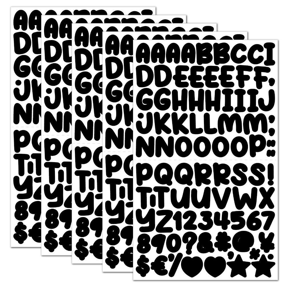 Cartoon Cartoon Initial Alphabet Paster 26 Letter Number Stickers  Hand Ledger Materials