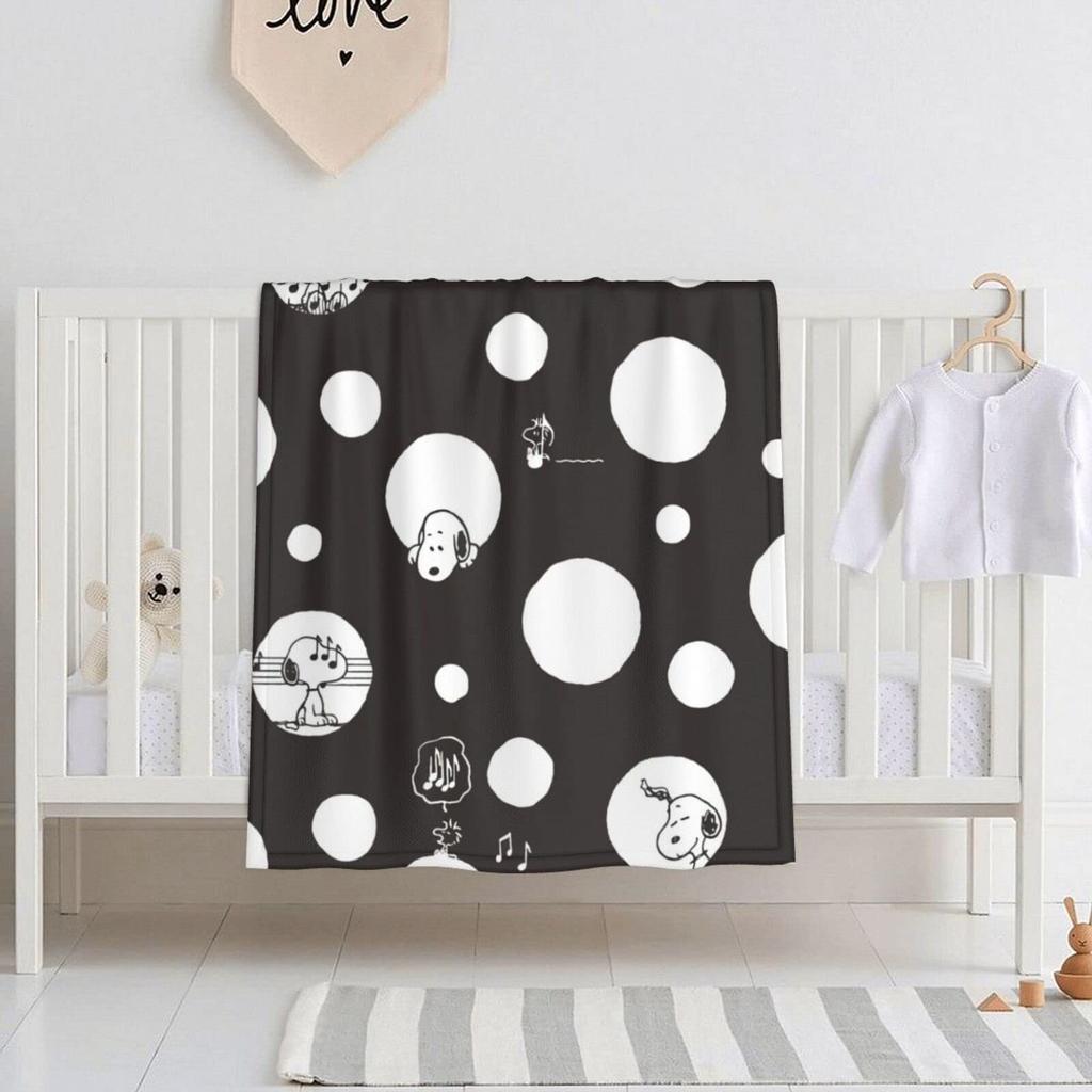 Snoopy Baby Blanket for Baby Gift Newborns, Fluffy, Lightweight, Warm, Unisex, Spring, Summer, Autumn, Winter, (76101cm)