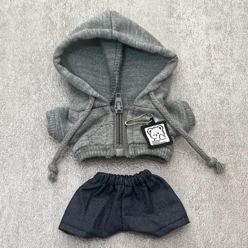 Для кук Labubu Одежда Худи Медведь Рубашка Комплект Одежды Замена Labubu I II Кукла Идол Сидящая Вечеринка Аксессуар no doll