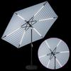 Garden Umbrella with LED Lights and Base 300 X 300 Cm