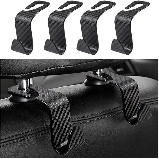 Utility Car Headrest Hidden Hook 33Lb(Max) Car Hooks For Purses And Bags,Hard Hat Holder For Truck Seat Hanger Storage Organizer For