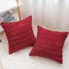 Soft Throw Pillow Covers Knitting Fur Solid Color Sofa Cushion Cover Waist Pillow Case Pillow Case Protector Office Sofa