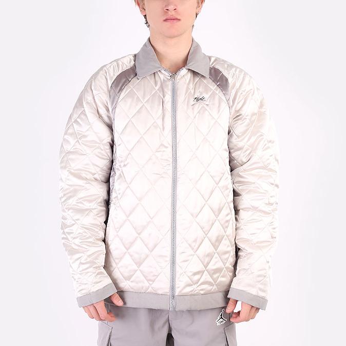 Jordan Air  Flight Heritage Colorblock Casual Collar Zip Long Sleeve Jacket Men Jackets Mystic-Stone DJ0238-016