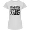 Golf aufgeben? Lustiges Golf-Golfer Damen Petite Schnitt T-Shirt