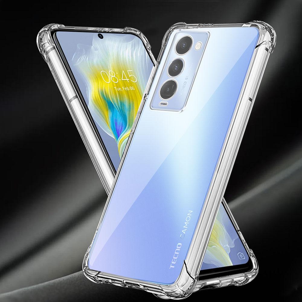 Shockproof Airbag TPU Case For Tecno Camon 18 Premier Coque Clear Soft Silicone Phone Case for Tecno Camon 18 18P Protect Cover