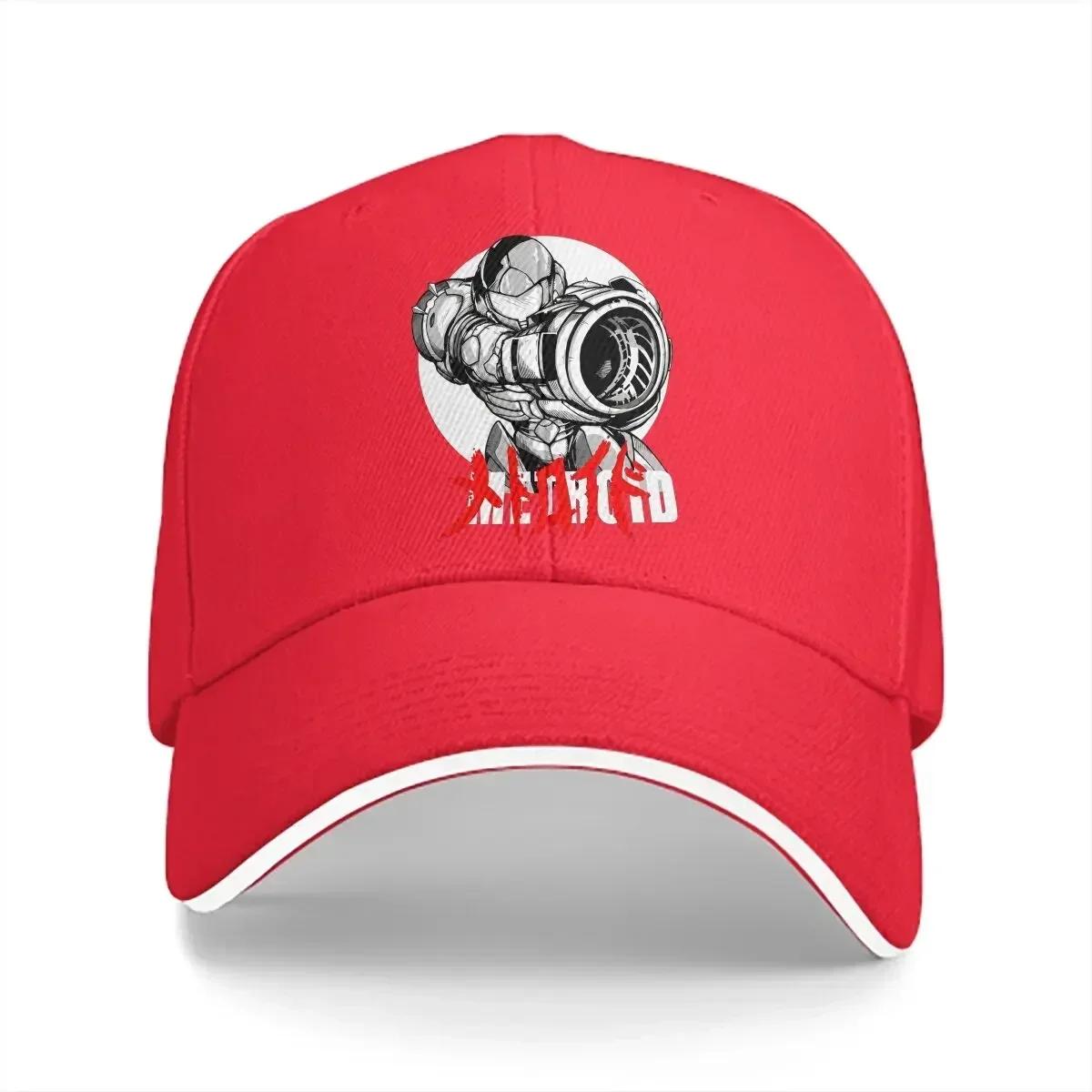 Pure Color Dad Hats Retro Womens Hat Sun Visor Baseball Caps Super Metroid Peaked Cap One Size