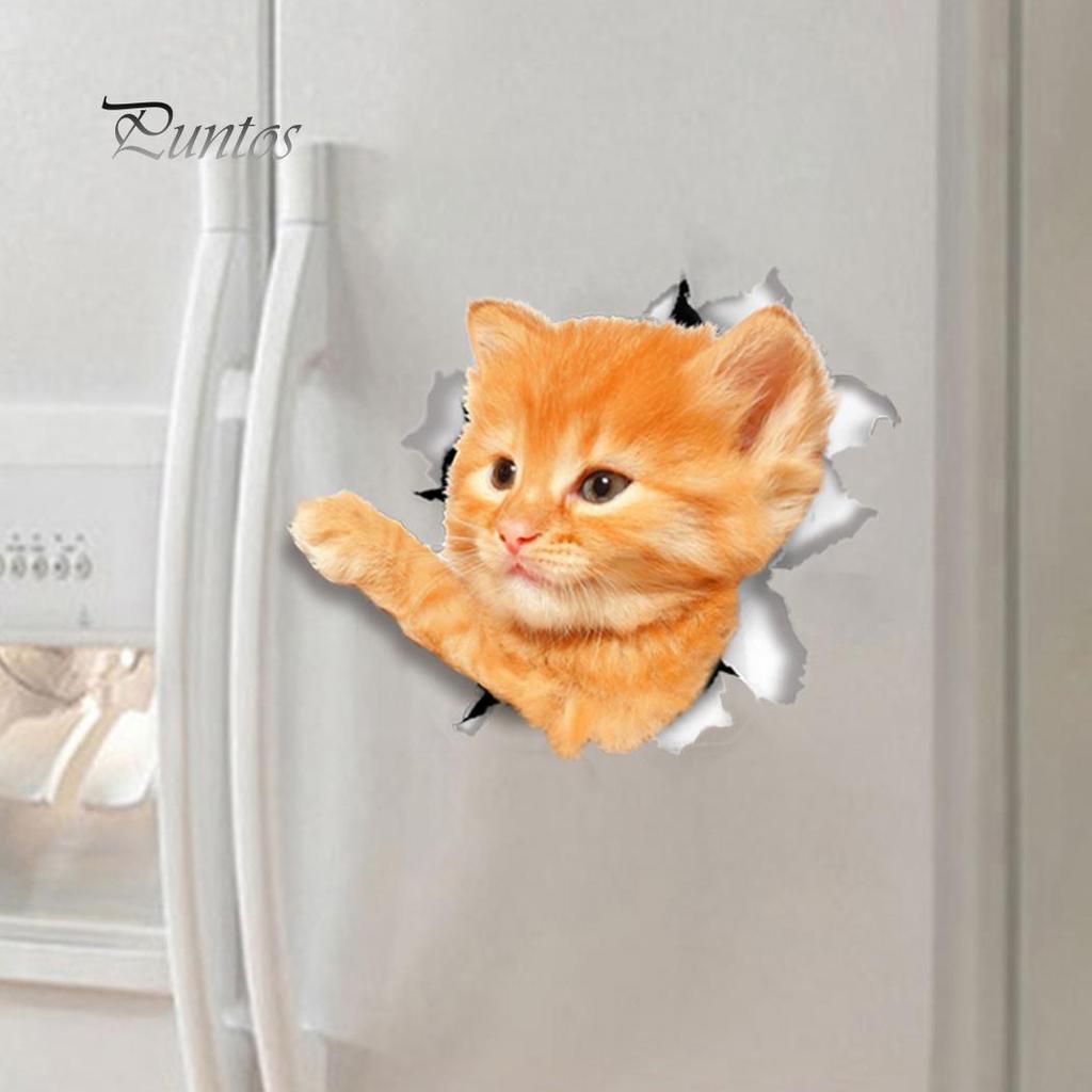 Home Decor Cute Cat Dog Toilet Lid Cover Decal Wall Art Sticker Bathroom Home Decor