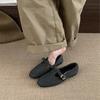 Korean Version of Retro T-shaped Flat-soled Loafers with Round Head for Women 2025 Autumn Versatile and Thin Mary Jane T-shaped Single Shoes for Women