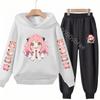 Children's Top and Bottom Suit Anime Spy X Family Hoodies Girls Boy Age 3-12 Coat Casual Toddler Sweatshirt Hood Clothing