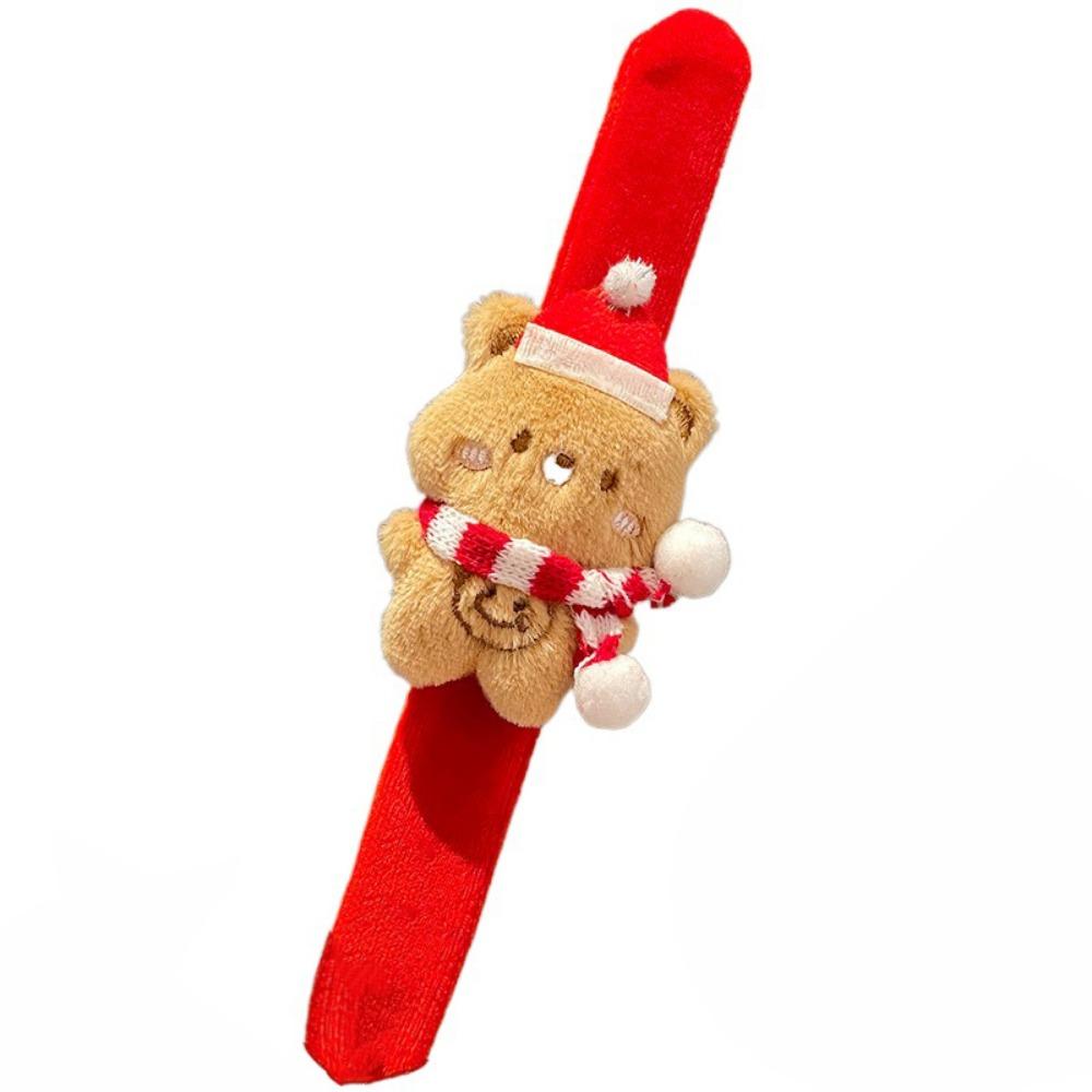 

Креативные плюшевые браслеты-хлопушки Милые рождественские украшения на запястье Украшения для запястья Bear