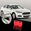 4Pcs Luminous Skeleton Tire Valve Caps Universal Fluorescent Wheel Hub Covers for SUV Bike Truck Motorcycle Accessories RED/BLUE