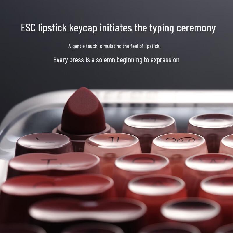 LOFREE MAC Lipstick Silver Tube Mechanical Keyboard 3-Piece Set