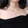 Collier Couples - Souhaitant Pierre - Minimaliste - Noir et Blanc - Coeur Puzzle - Amour Durable