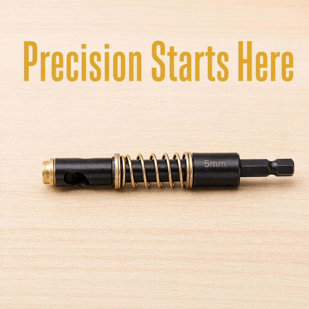 5mm Diameter Hinge Drill Bit Spring-Loaded Guide Woodworking Drill Bit For Door Hinge Installation