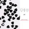 Paso Sico Heart Shaped Point Back Rhinestones Pink MO Loose Crystal Beads Garment Shoes Diy Nail Art Accessories