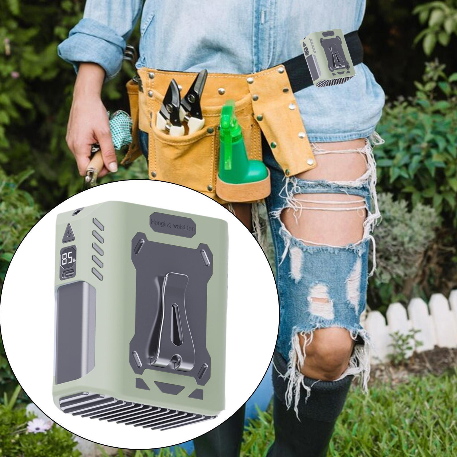 

Кліпса на поясний вентилятор 5 регульованих швидкостей Багатофункціональний Потужні повітряні потоки Персональний Підвісний для