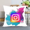 App Logo Youtube Pillowcase Bedroom Home Decorative Pillow Cover Square Zipper Pillow Cases Satin Soft Fabric 40X40Cm 45X45Cm
