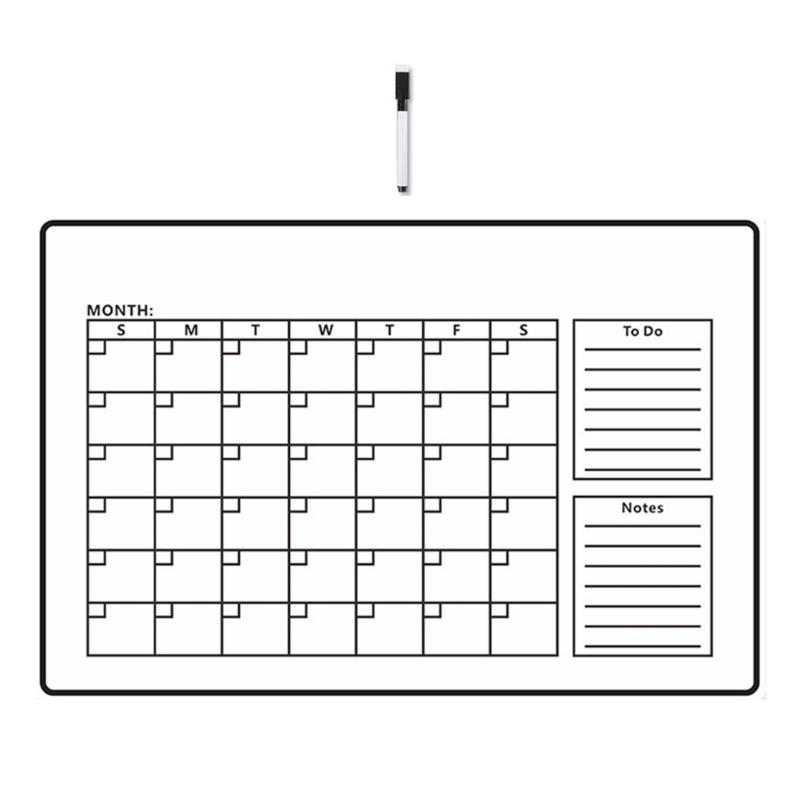 Magnetic Fridge Calendar Weekly Monthly Planner With Marker For Kitchen Refrigerator Office Organization Daily Planning
