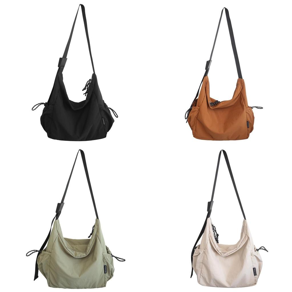 Nylon Tote Bag With Zipper Pocket For Casual Travel And Daily Use