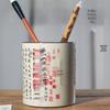 Retro Jingdezhen Ceramic Pen Holder - Lanting Xu Calligraphy Brush & Pen Storage for Scholars' Desktops