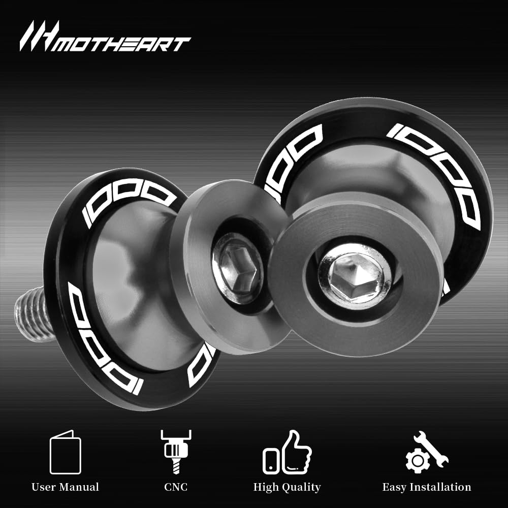 MotHeart M8 Swingarm Bobbins for Ninja 1000 2011-2019 Ninja 1000SX 2020-2024 Paddock Stand Shock