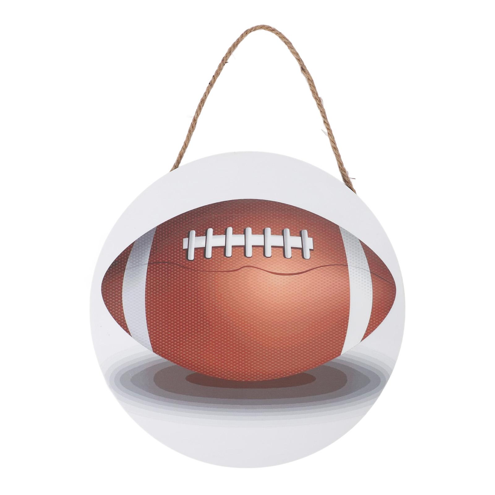 

Круглый деревянный настенный декор 30 см с узором в виде мяча, подвесное настенное искусство для дома, комнаты для упражнений, офиса JM00876