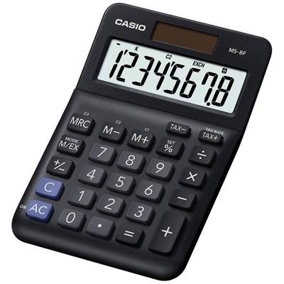 Casio MS-8F Calcolatrice da scrivania nera Schermo: 8 a pila(S), solare (L x A x P) 101 x 148,5 x 27,6 mm