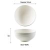 ZISIZ Ceramic Frosted Rock Grain Bowl Set